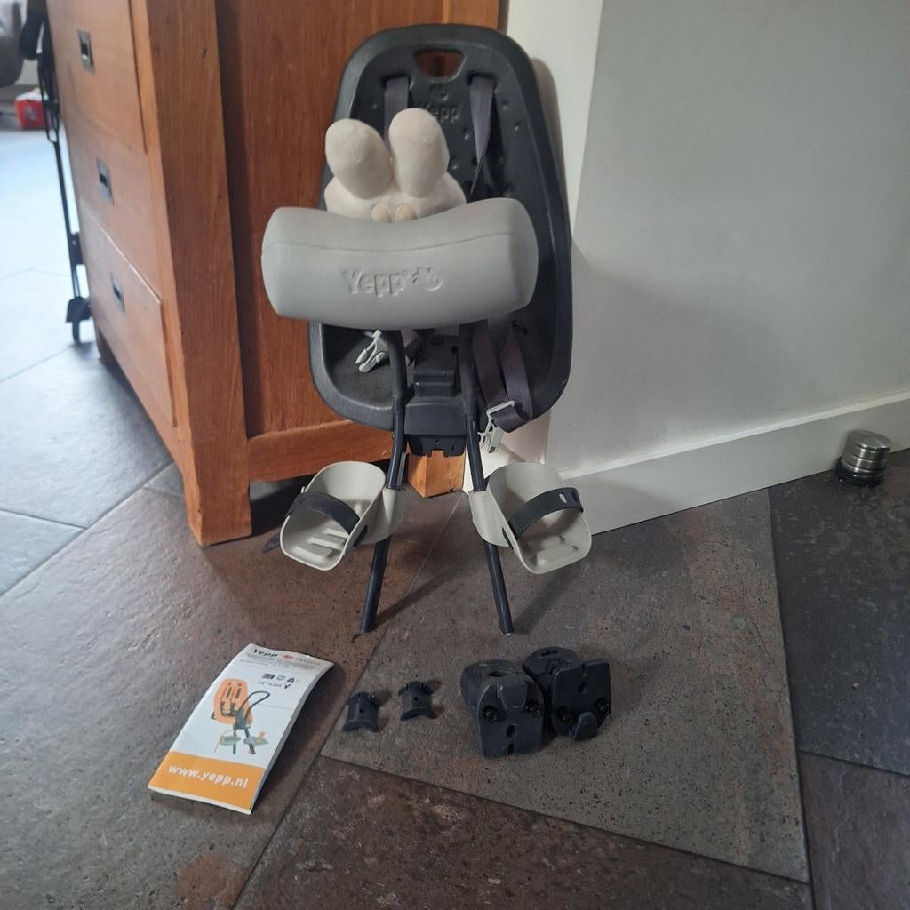 Yepp Voorzitje met Nijntje Kussen, Fietsen en Brommers, Fietsaccessoires | Fietsstoeltjes, Yepp, Ophalen of Verzenden, Gebruikt
