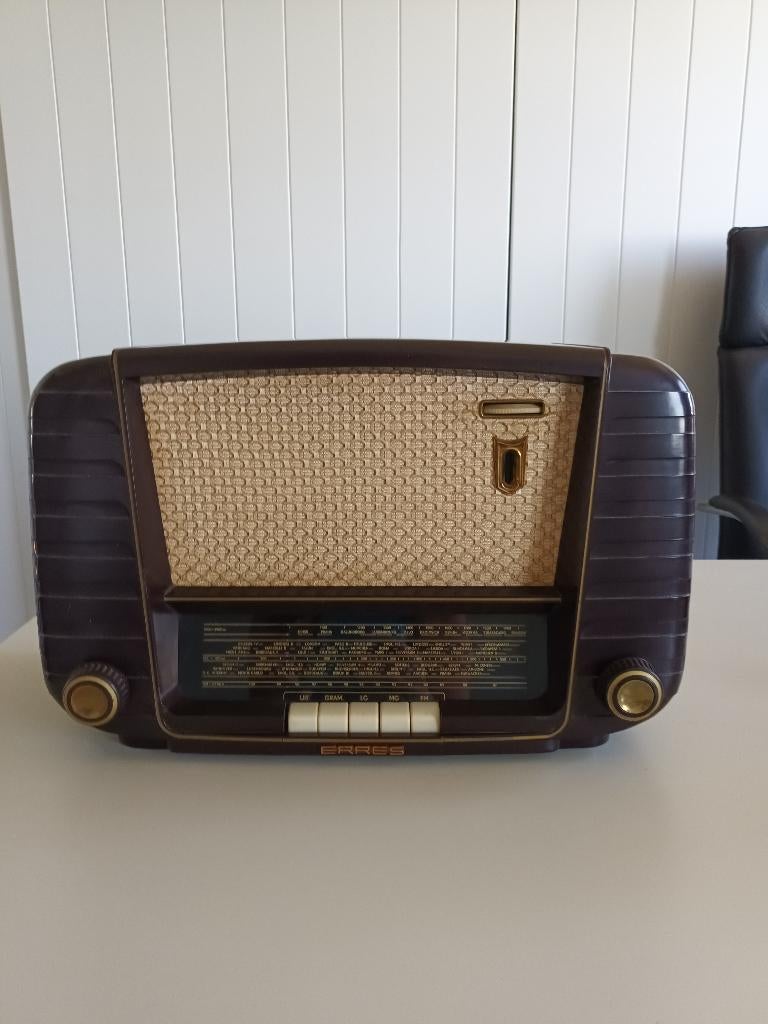 Antieke Erres KY545 buizenradio 1954 (werkend!), Antiek en Kunst, Ophalen of Verzenden