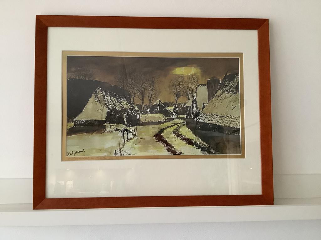 Arie Goedhart - Winternacht in Echten (20/20), Ophalen of Verzenden, Nieuw, Minder dan 50 cm, Schilderij