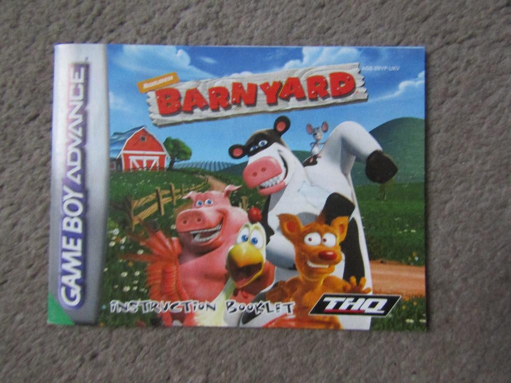 Boekje: Gameboy advance Barnyard, Spelcomputers en Games, Gebruikt, 1 speler, Ophalen of Verzenden, Vanaf 3 jaar