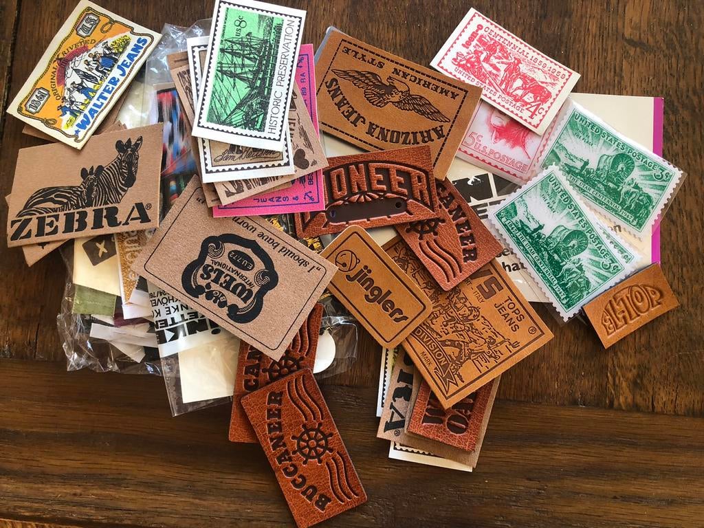 Verzameling kleding- en textieletiketten/labels Rinke, Verzamelen, Ophalen of Verzenden, Zo goed als nieuw