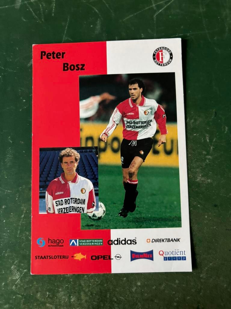 Spelerskaart Peter Bosz Feyenoord, Ophalen of Verzenden, Feyenoord, Spelerskaart