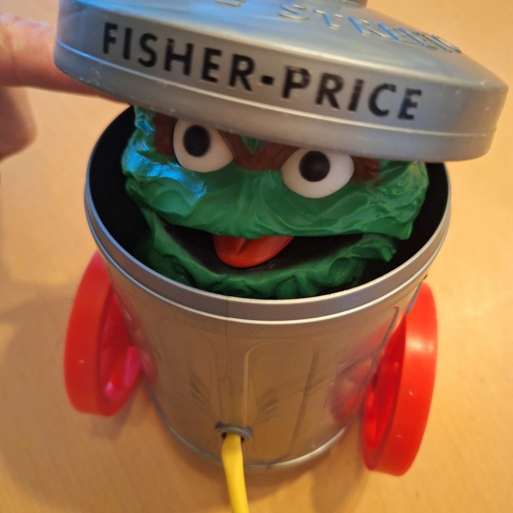 Oscar uit Sesamstraat trekfiguur, Ophalen of Verzenden