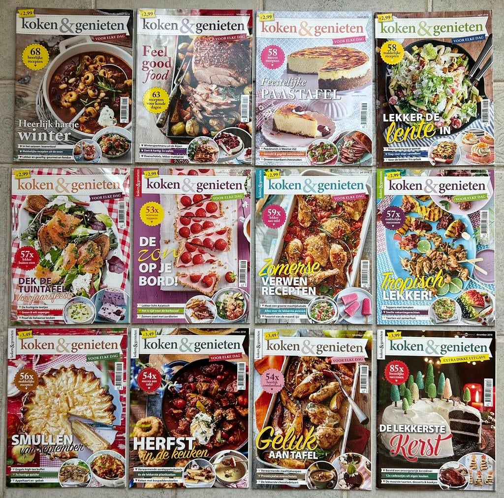 Diverse kooktijdschriften, Ophalen of Verzenden, Zo goed als nieuw