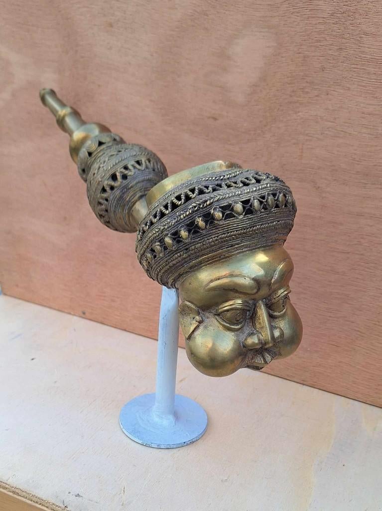 6 x antieke Afrikaanse rituele tabakspijp, prestigepijpen., Ophalen of Verzenden