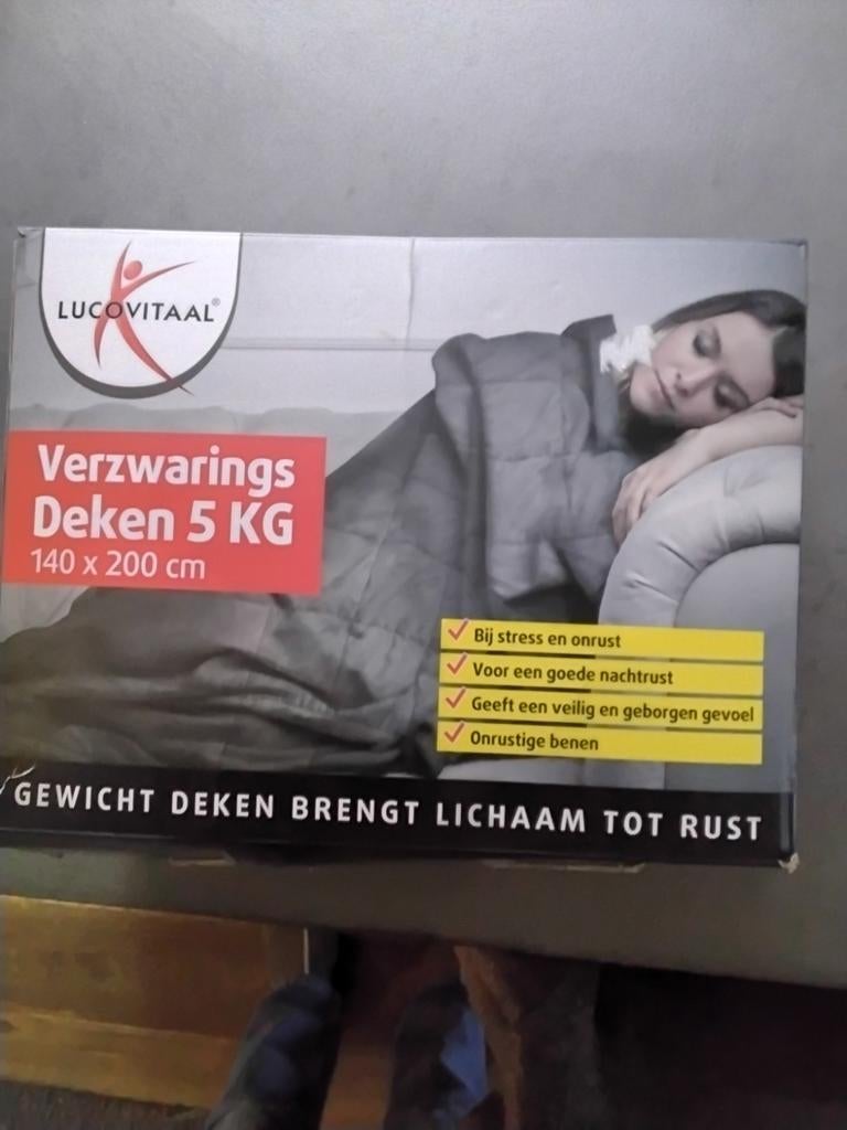 Verzwarings deken 5kg, Eenpersoons, Nieuw, Ophalen of Verzenden, Deken of Dekbed