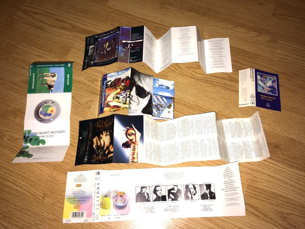 ALLEEN inlay GEEN MC oa. Herman Brood, Marillion, Pink Floyd, Cd's en Dvd's, Cassettebandjes, Gebruikt, Overige genres, Ophalen of Verzenden