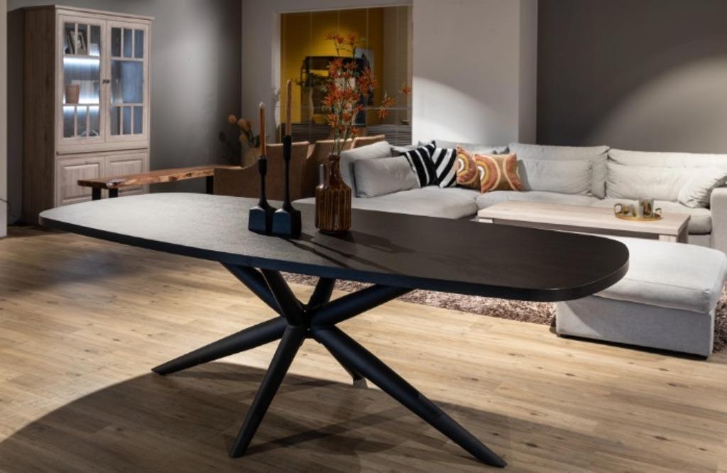 Eetkamertafels uitgevoerd in gebruiksvriendelijk Lamulux., Ophalen, 100 tot 150 cm, Overige materialen, Vijf personen of meer