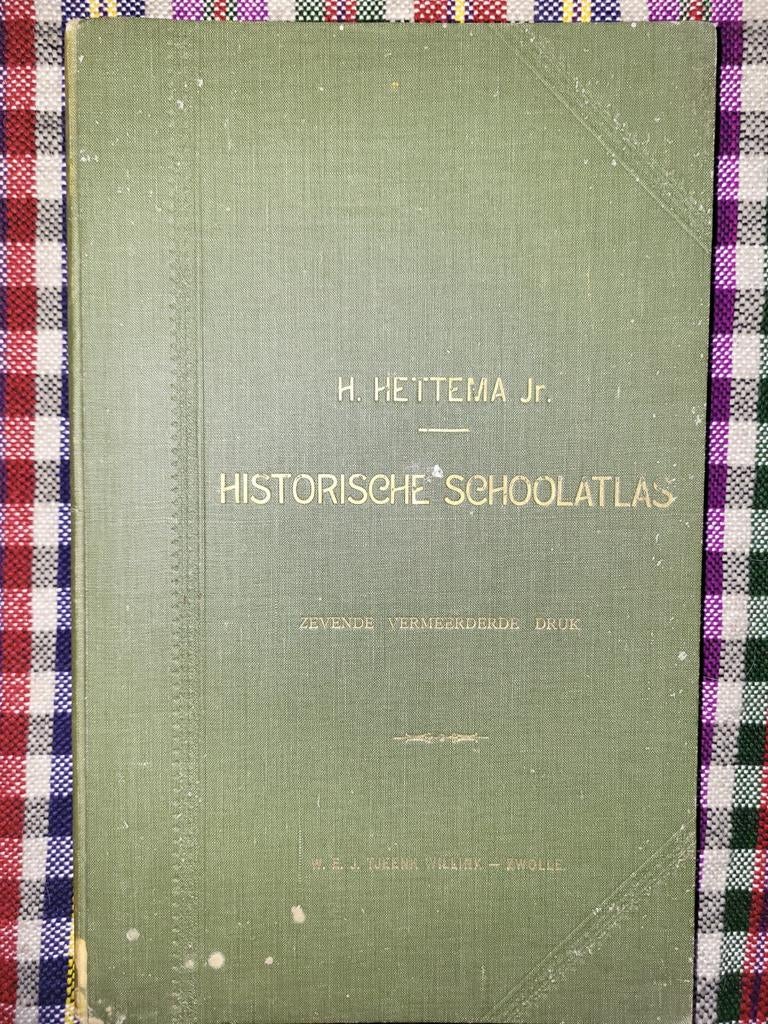 Historische Schoolatlas H. Hettema Jr. - 1913, Boeken, Gelezen, Bosatlas, Ophalen of Verzenden, 1800 tot 2000