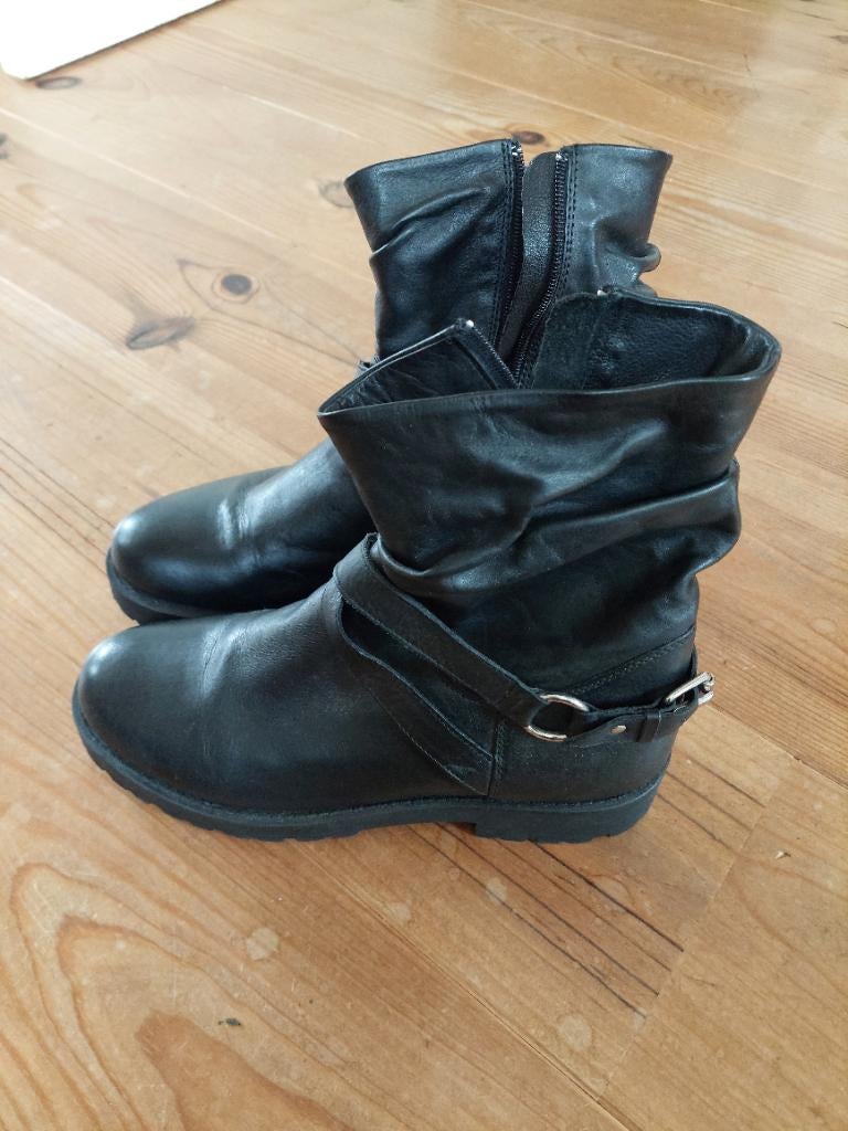 manfield laarsjes 42,5, Zwart, Lage of Enkellaarzen, Nieuw, Ophalen of Verzenden