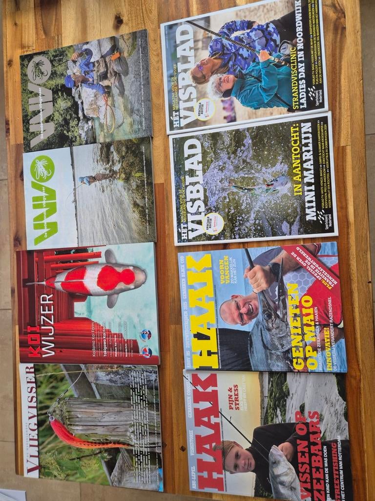 Vis boeken van haak vnv vliegvissen en visblad, Ophalen of Verzenden, Zo goed als nieuw