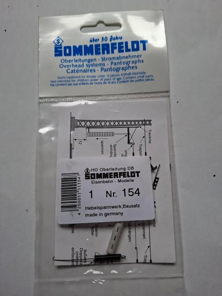 Sommerfeldt 154 DB spannwerk, Ophalen of Verzenden, Nieuw, Gelijkstroom, Overige typen