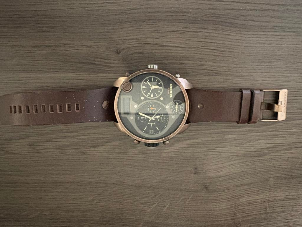 Diesel horloge, Ophalen, Zo goed als nieuw, Zwart, Android