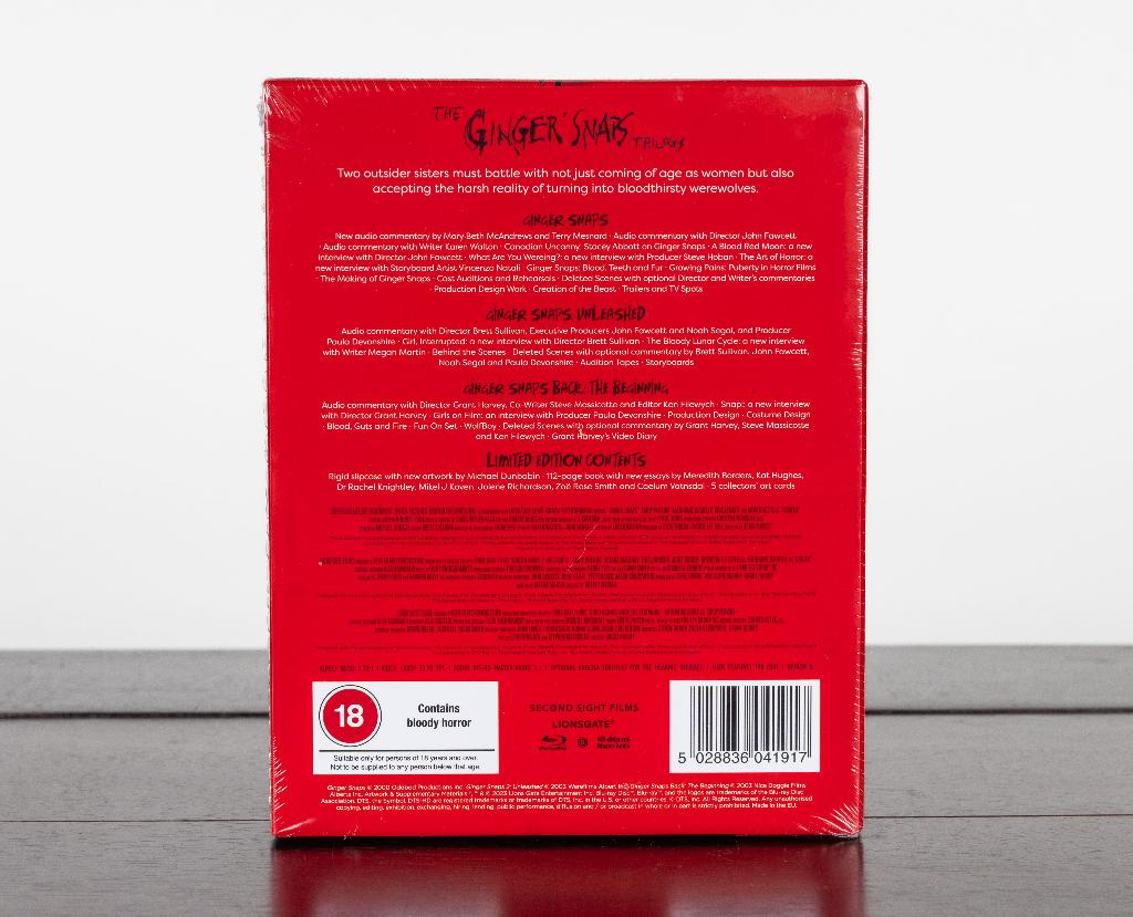The Ginger Snaps Trilogy Blu-Ray Box (UK Imp.) Second Sight, Horror, -, Second Sight, Ophalen of Verzenden