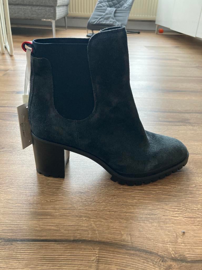 Tommy Hilfiger enkellaarsjes, Ophalen, Blauw, Lage of Enkellaarzen, Nieuw