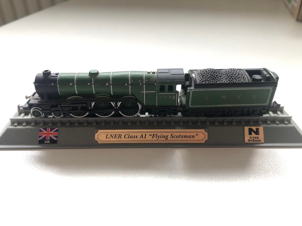 Flying Scotsman Miniatuur Trein, Overige merken, Locomotief, Gelijkstroom of Wisselstroom, Ophalen of Verzenden