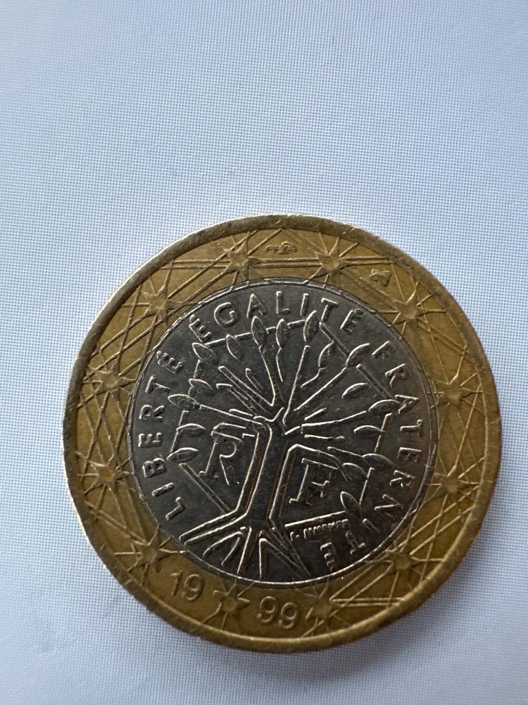 Zeldzame 1 euro munt uit 1999 van Frankrijk, Ophalen of Verzenden, Frankrijk, 2 euro