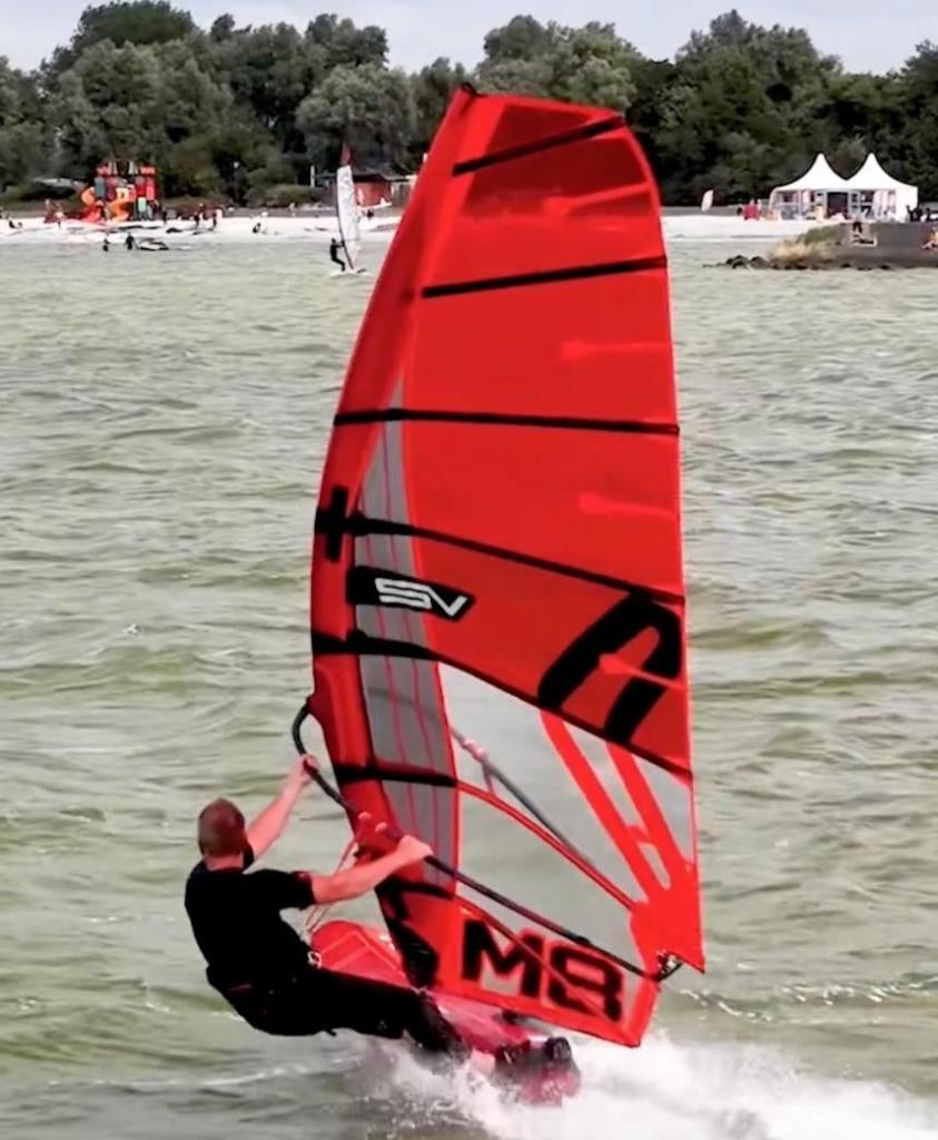 Severne Mach 8 7,5/6,5/5.0 Mach 5 Luderitzh edition  5.2, Watersport en Boten, Windsurfen, Ophalen, Zo goed als nieuw, Zeil, 5 tot 7 m²