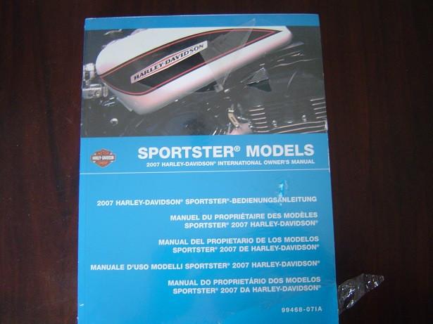 HARLEY DAVIDSON 2007 SPORTSTER owner's manual, Motoren, Handleidingen en Instructieboekjes, Ophalen of Verzenden, Harley-Davidson of Buell