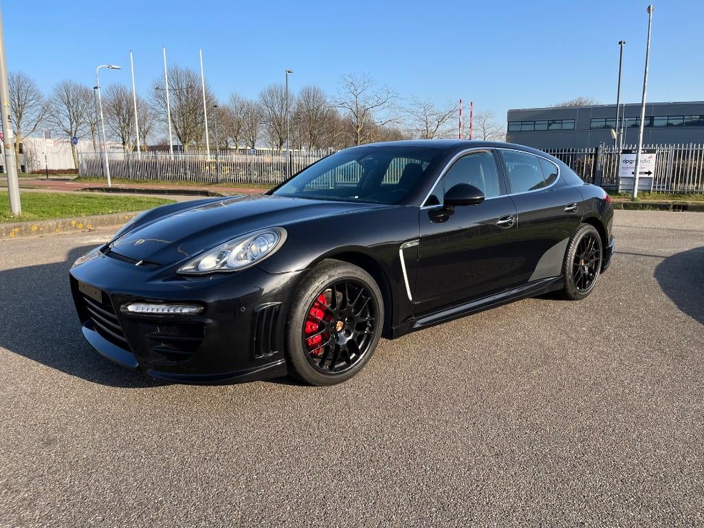 Porsche Panamera S wide bodykit 2010 Youngtimer ex btw, Auto's, Euro 5, Achterwielaandrijving, 4800 cc, Zwart