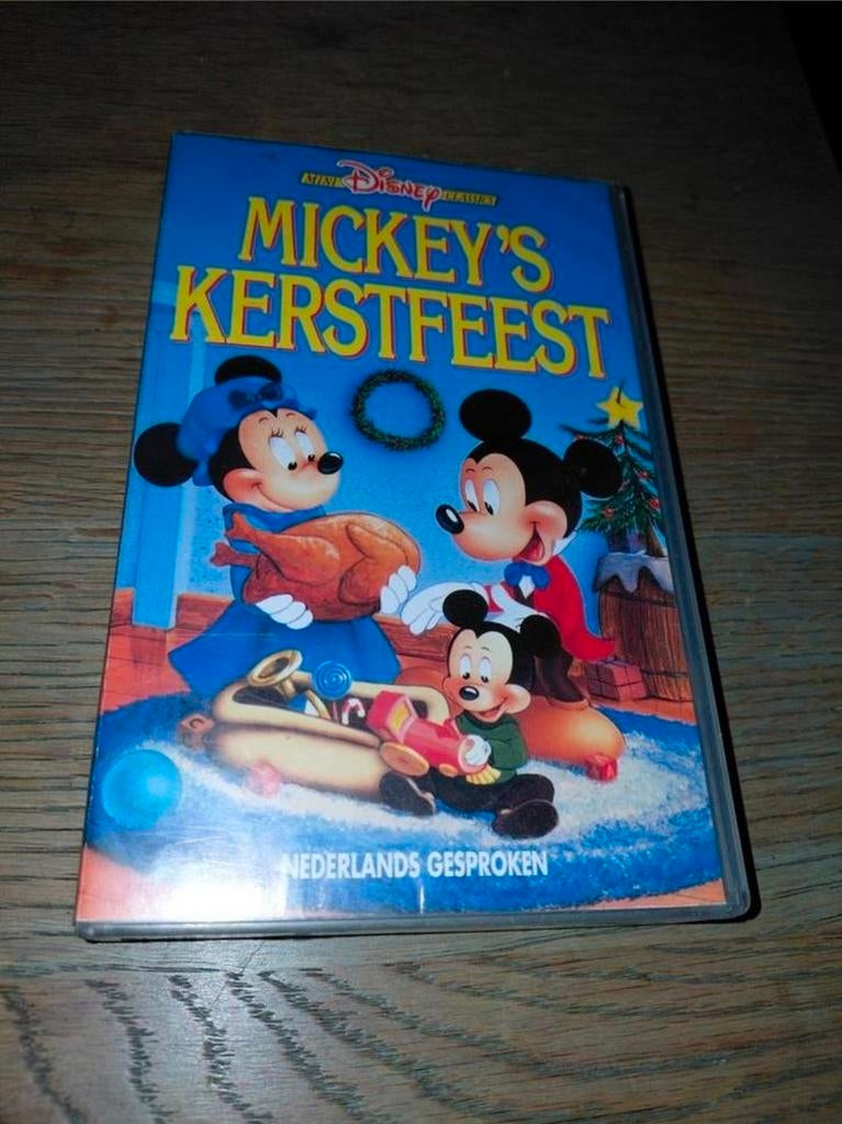 Mini Disney Classics Mickey's Kerstfeest videoband. 1990, Cd's en Dvd's, VHS | Kinderen en Jeugd, Alle leeftijden, Ophalen of Verzenden
