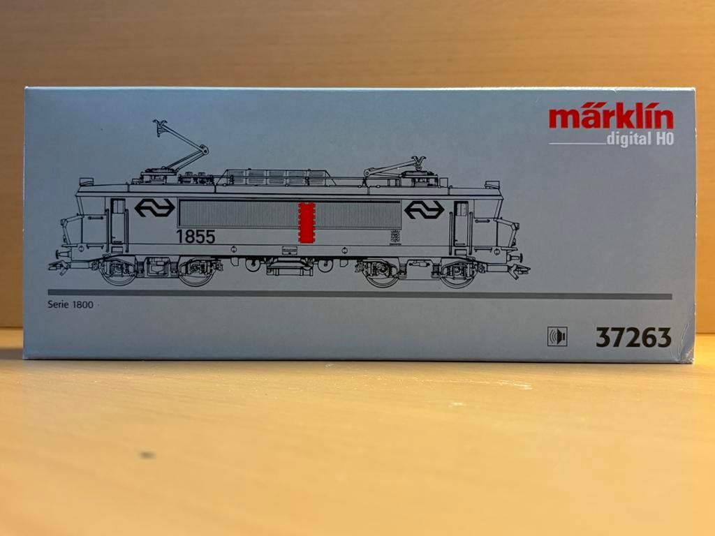 Marklin H0 37263 - NS Locomotief 1855 - Nieuwstaat, Hobby en Vrije tijd, Modeltreinen | H0, Zo goed als nieuw, Locomotief, Wisselstroom