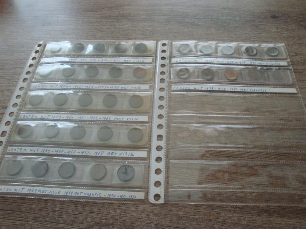 lot oude centen van 1950 tot 1980, Ophalen of Verzenden, Gebruikt