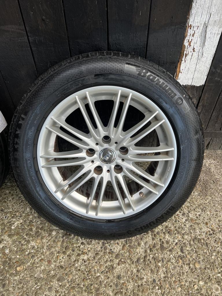 BMW x5 Transporter velgen 5x120 17 inch zomerset TPMS, Auto-onderdelen, Banden en Velgen, Niet ingevuld, Gebruikt, Banden en Velgen