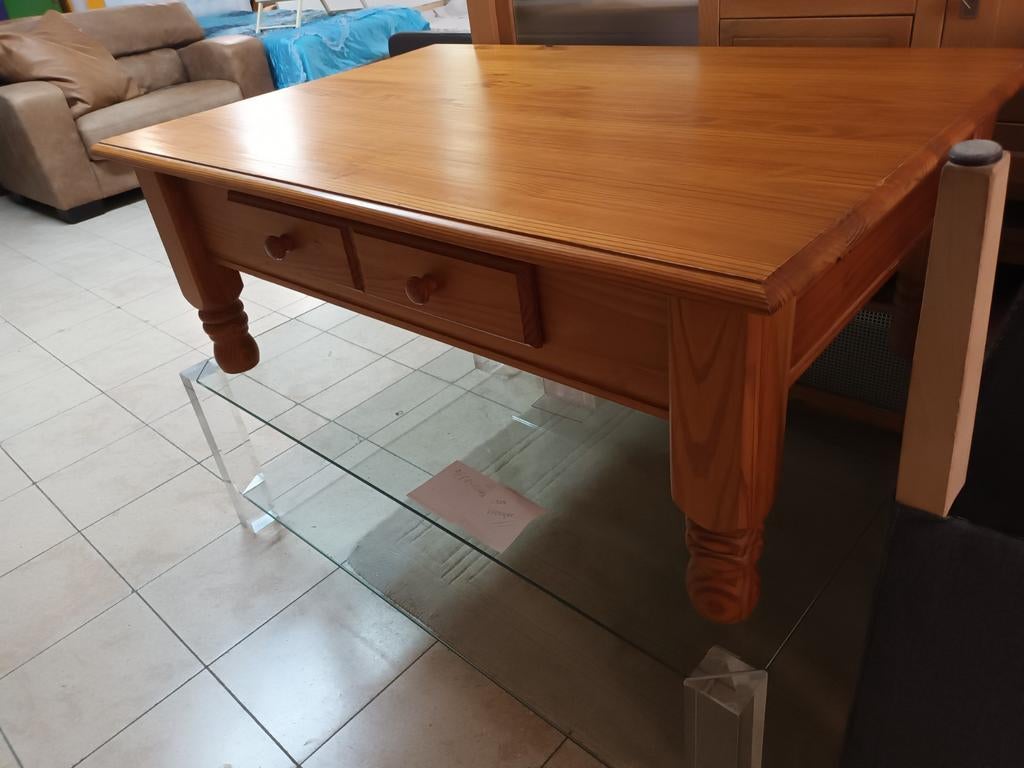 Mooie Salontafel met Lade., Ophalen, Gebruikt, 100 tot 150 cm, 50 tot 100 cm