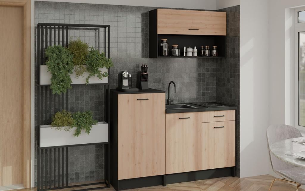 keuken in 2 kleuren nieuw spotgoedkoop en nieuw beste deal, Overige materialen, Nieuw, Enkelwandige keuken, Ophalen of Verzenden