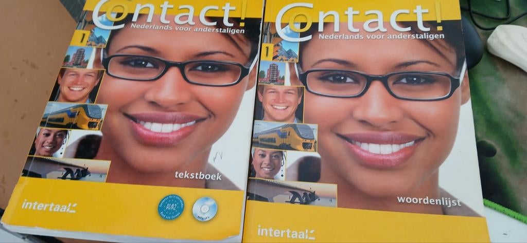 Contact! Nederlands voor anderstaligen tekstboek + woordenli, Boeken, Ophalen of Verzenden