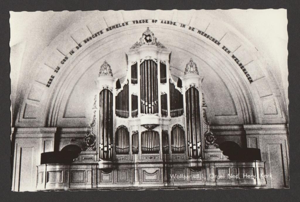 Wolfaartsdijk (Wolphaartsdijk, bij Goes)-Orgel Ned Herv Kerk, Ophalen of Verzenden, 1960 tot 1980, Ongelopen, Zeeland