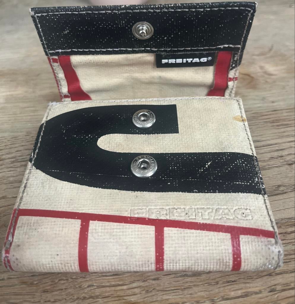 Originele Freitag portemonnee - Vintage en uniek, Overige merken, Gebruikt, Wit, Ophalen of Verzenden