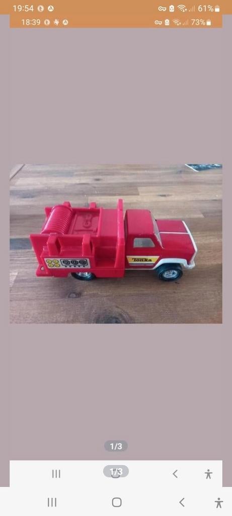 Vintage Tonka sleepwagen speelgoedauto, Ophalen of Verzenden, Gebruikt