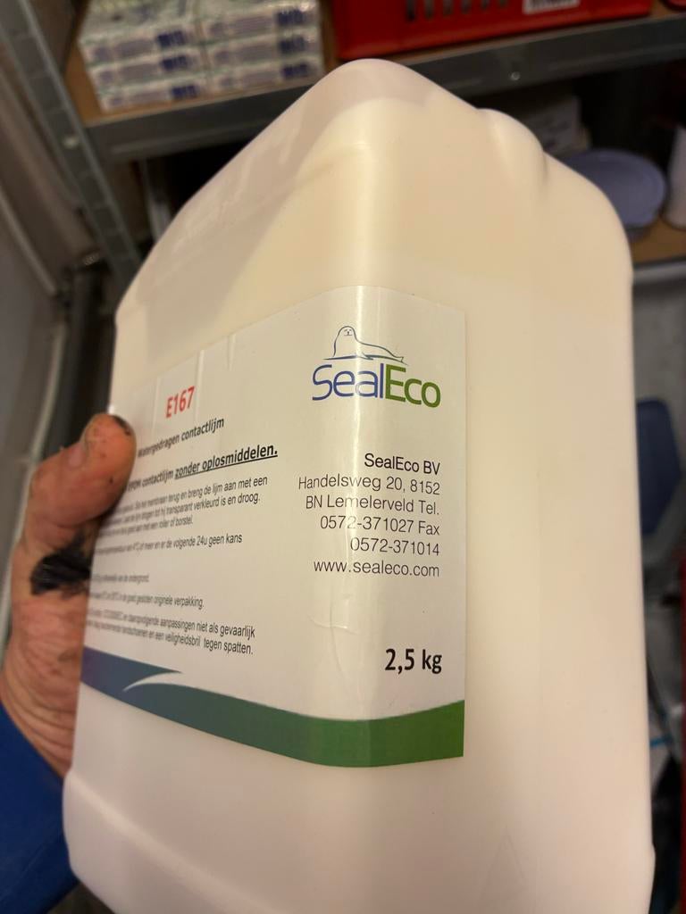 2stuks SealEco EPDM Contactlijm E167 - 2,5 kg, Minder dan 5 liter, Ophalen, Nieuw, Wit