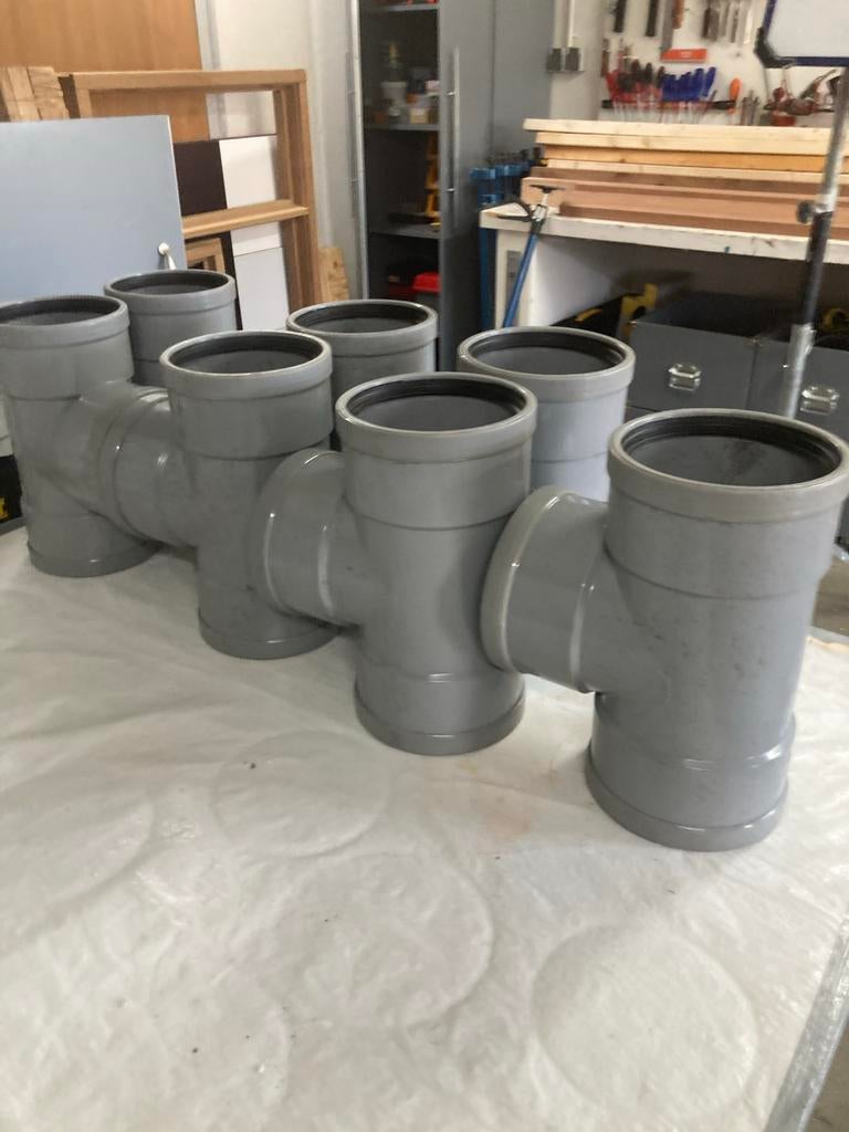 160mm PVC hulpstukken, Doe-het-zelf en Verbouw, Buizen en Afvoer, Ophalen, Afvoer, Pvc, Zo goed als nieuw