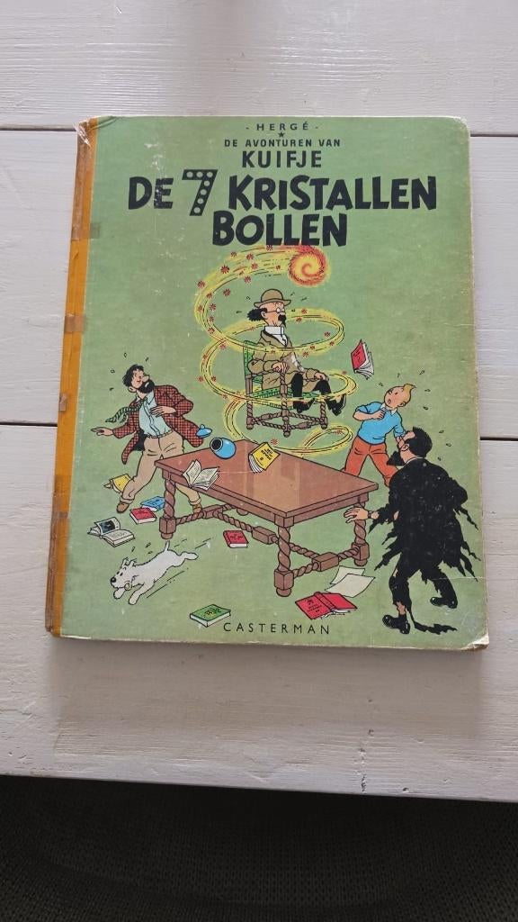 Kuifje De 7 kristallen bollen 1948, Eén stripboek, Ophalen of Verzenden, Gelezen