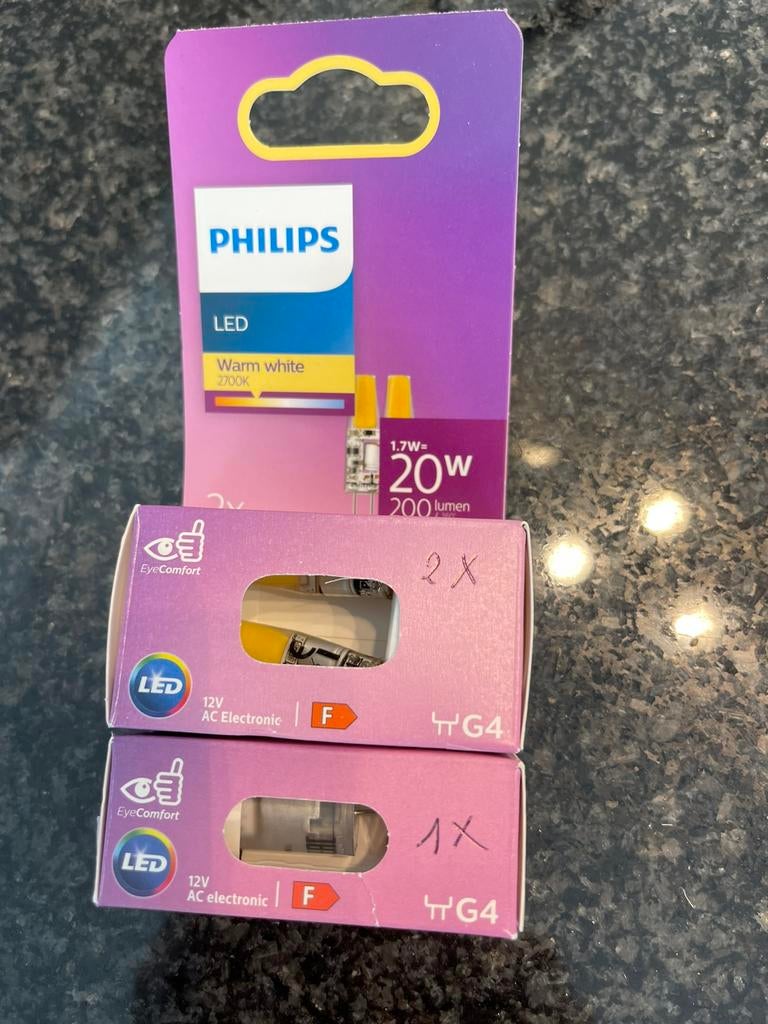 3 Philips LED-capsulelampen 20W, Ophalen of Verzenden, Nieuw