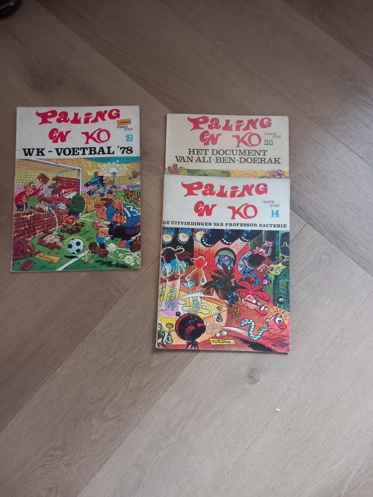 Paling en Ko stripboeken - 3 stuks, Boeken, Stripboeken, Gelezen, Meerdere stripboeken, Ophalen