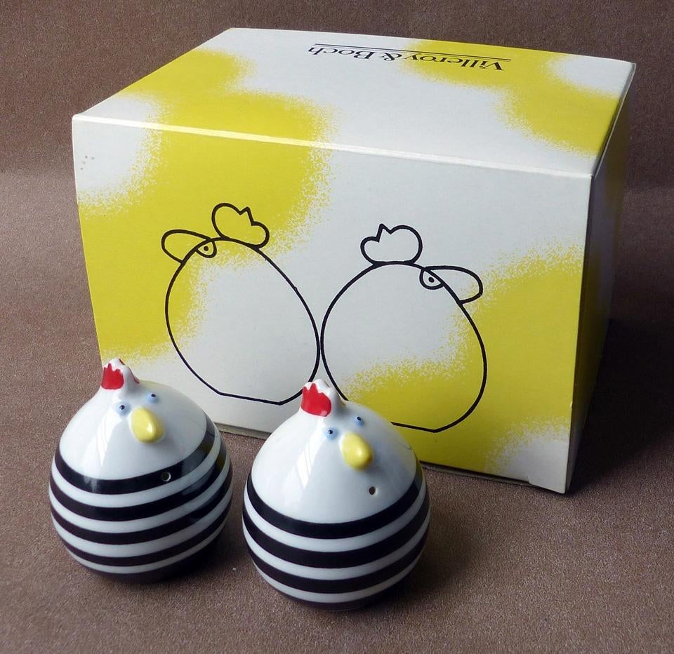 Villeroy & Boch Funny Ornaments peper en zout stel Stan Olli, Overige typen, Ophalen of Verzenden, Zo goed als nieuw, Overige stijlen