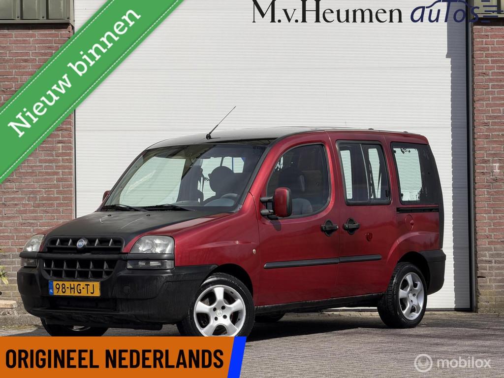 Fiat Doblo 1.2 SX Minicamper Dubbel schuif Benzine, Gebruikt, 4 cilinders, Origineel Nederlands, Bedrijf