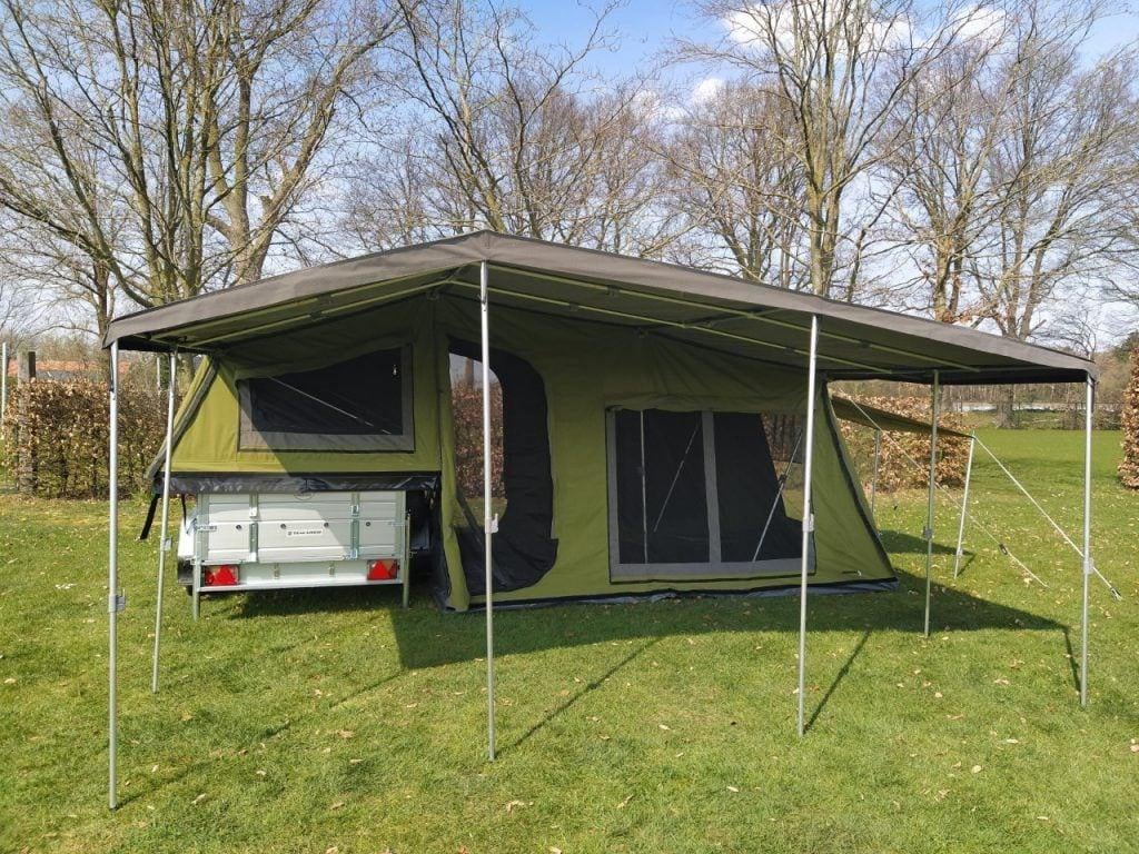 vouwwagen tenttrailer buite lewe 2  campwerk, Ophalen, Groen, Aanwezig, Overige merken