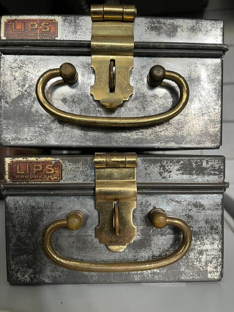 Lips bankkluislades (2x)/kluiscasettes, Ophalen, Gebruikt