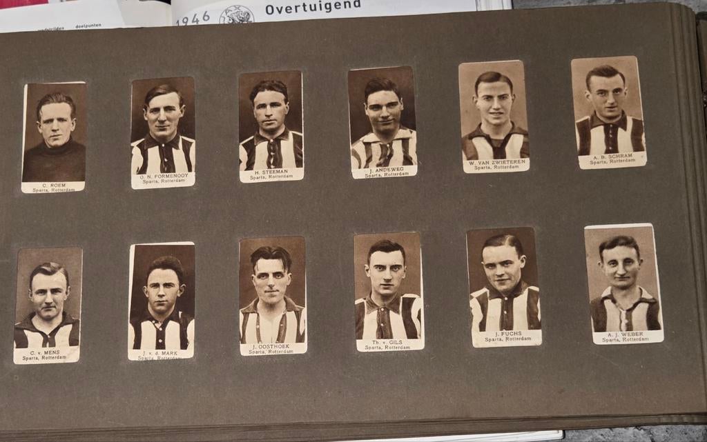 TE RUIL VOETBAL RECLAME PLAATJES SPARTA UITGAVE MOSLEM 1926, Ophalen of Verzenden
