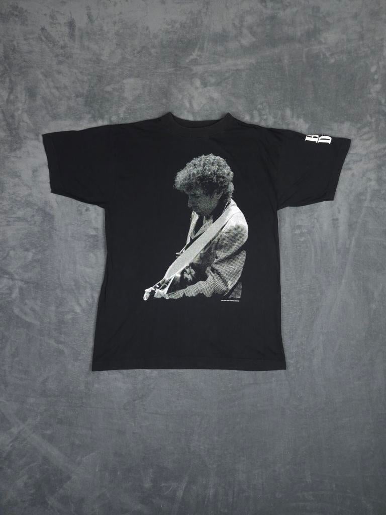 Bob Dylan T Shirt 1994 Tour Zwart L Vintage Music Band Tee, Maat 52/54 (L), ., Zwart, Vintage