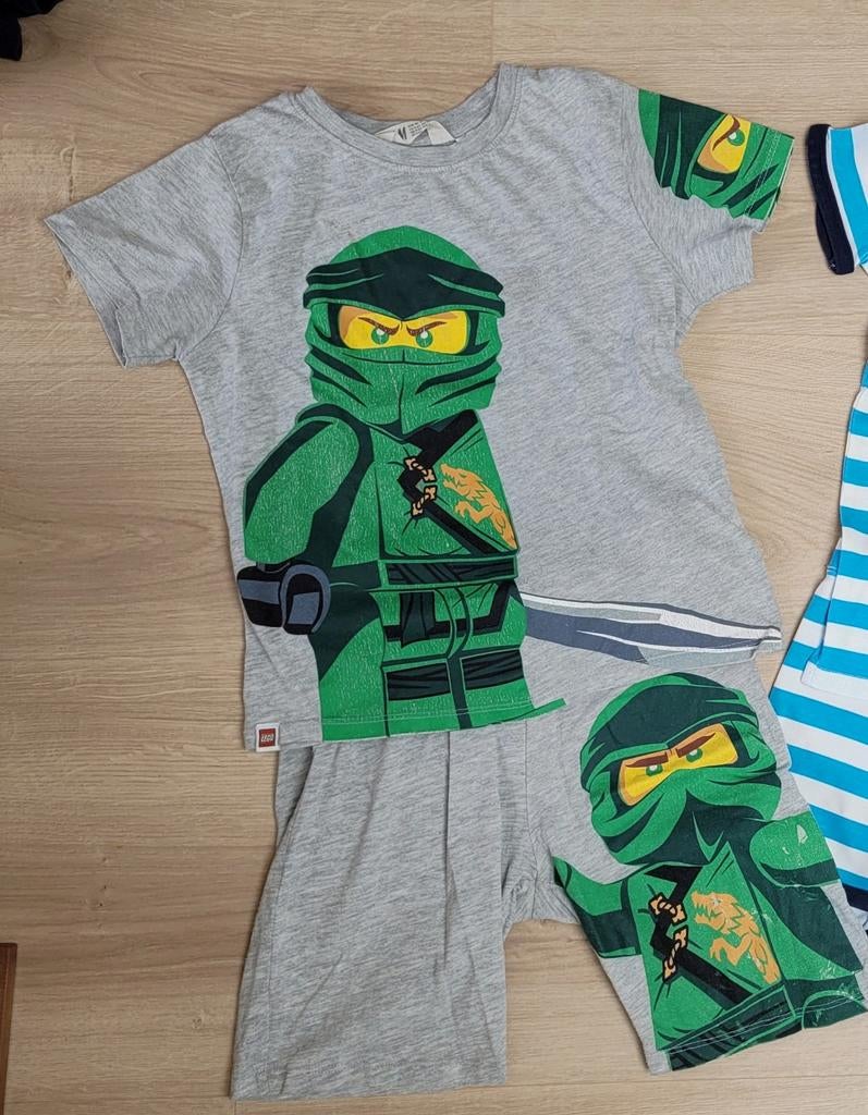Ninjago zomer pyjama / shortama - maat 110 / 116, Kinderen en Baby's, Kinderkleding | Maat 110, Nacht- of Onderkleding, Gebruikt