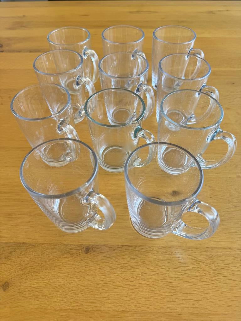 Theeglazen 275ml 12 stuks, Ophalen, Glas of Glazen, Gebruikt, Glas