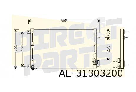 Alfa Romeo 166 , Lancia Kappa (-9/03) condensor (2.4JTD) OES, Auto-onderdelen, Motor en Toebehoren, -, Verzenden, -, Nieuw