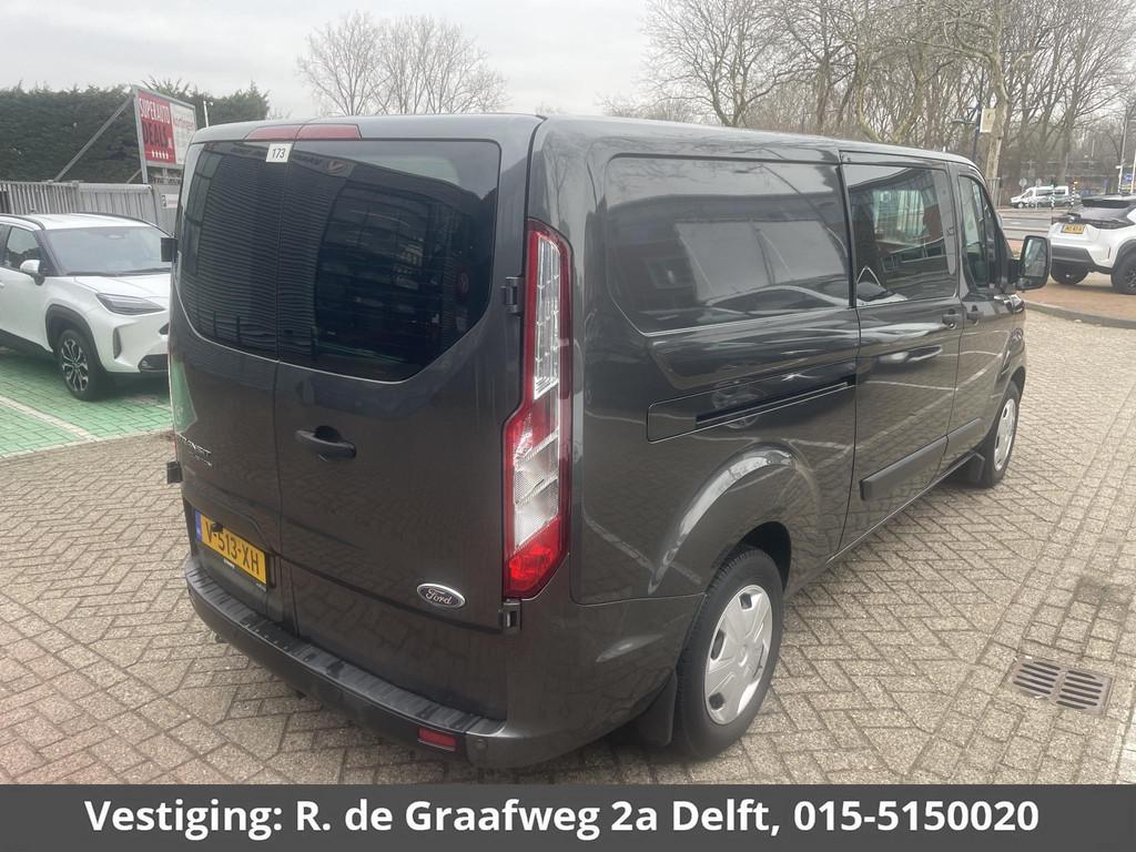 Ford Transit Custom 320 2.0 TDCI L2H1 Limited DC ROLSTOELLIF, Auto's, Stof, Euro 6, 4 cilinders, LED verlichting