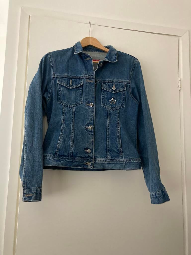 Stoer Donaldson jeans Jack - Maat L, Kleding | Dames, Jassen | Zomer, Gedragen, Maat 38/40 (M), Blauw, Ophalen of Verzenden